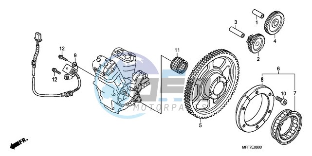 PULSE GENERATOR/ STARTING CLUTCH