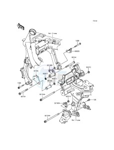 ER-6N ER650EEF XX (EU ME A(FRICA) drawing Engine Mount