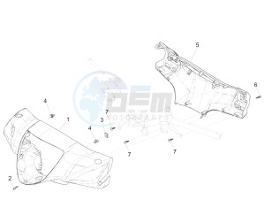 Liberty 150 iGet 4T 3V ie ABS (EMEA) drawing Handlebars coverages