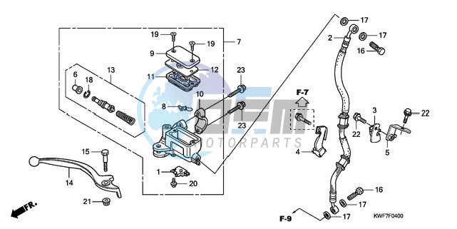 FR. BRAKE MASTER CYLINDER