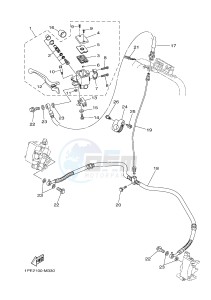 YFM700R YFM70RSBH RAPTOR 700R (2LSB) drawing FRONT MASTER CYLINDER