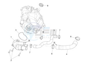 GTS 300 ie ABS (APAC) drawing Cooler pump