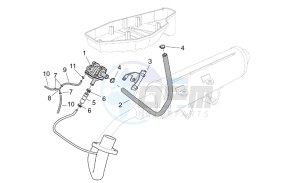 Scarabeo 125-150-200 (eng. Rotax) drawing Secondary air