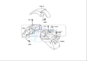 ZZR 250 (EU) drawing FENDER