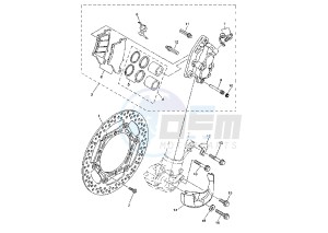 YZ F 250 drawing FRONT BRAKE CALIPER