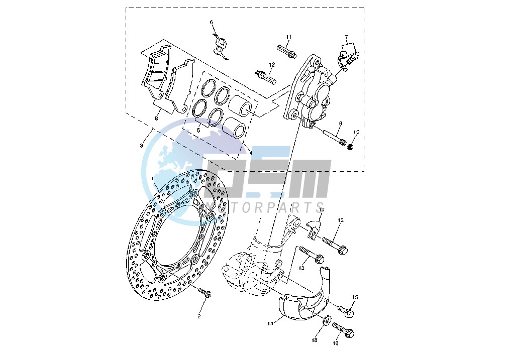 FRONT BRAKE CALIPER