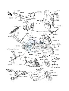 Z1000SX ZX1000GCF FR GB XX (EU ME A(FRICA) drawing Muffler(s)