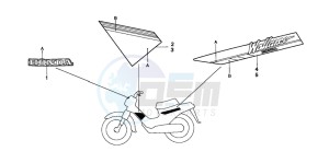 PK50M drawing STRIPE/MARK (PK50MS/SMS)