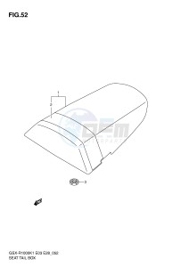 GSX-R1000 (E3-E28) drawing SEAT TAIL BOX (GSX-R1000K1)