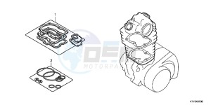 CBR125RD CBR125R E drawing GASKET KIT A