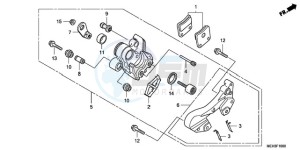 NSA700A9 Australia - (U / MME REF) drawing PARKING BRAKE CALIPER