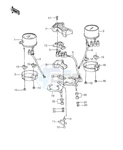 KZ 550 C [LTD] (C1-C2) [LTD] drawing METERS -- 80-81 C1_C2- -