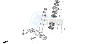 CBF1000T drawing STEERING STEM