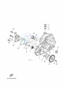 MT-03 MTN320-A (BEV8) drawing WATER PUMP