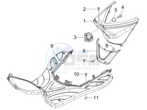 Fly 50 2t (25 kmh) (B-NL) drawing Central cover - Footrests