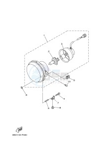 YFM700FWAD YFM7FGPSEB GRIZZLY 700 EPS SPECIAL EDITION (1HPB) drawing HEADLIGHT