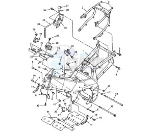 YZF R 750 drawing FRAME