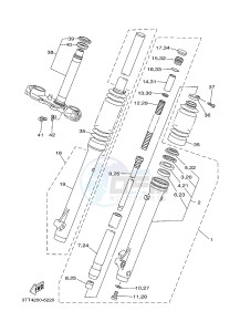 DT175 (3TSW) drawing FRONT FORK