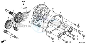 SH125DG SH125D E drawing TRANSMISSION