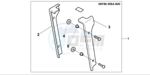 VT750CD3 drawing RADIATOR COVER