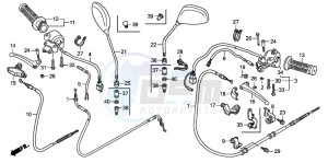 NPS50 drawing HANDLE LEVER/SWITCH/CABLE