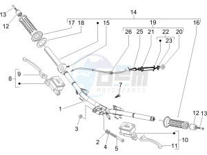 Runner 200 VXR 4t Race e3 (UK) UK drawing Handlebars - Master cilinder