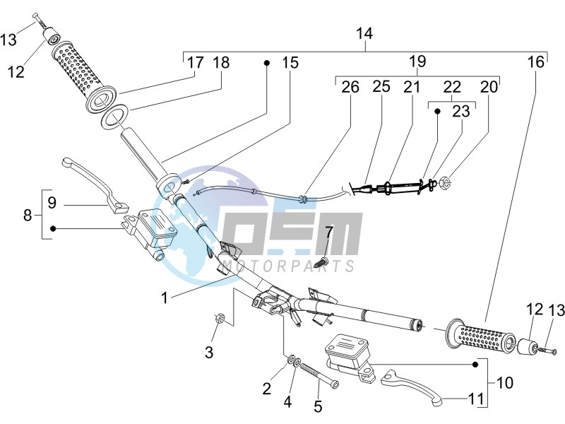 Handlebars - Master cilinder