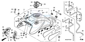 CBF1000FB drawing FUEL TANK