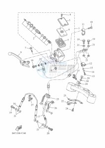 TRACER 7 MTT690-U (B5T3) drawing FRONT MASTER CYLINDER