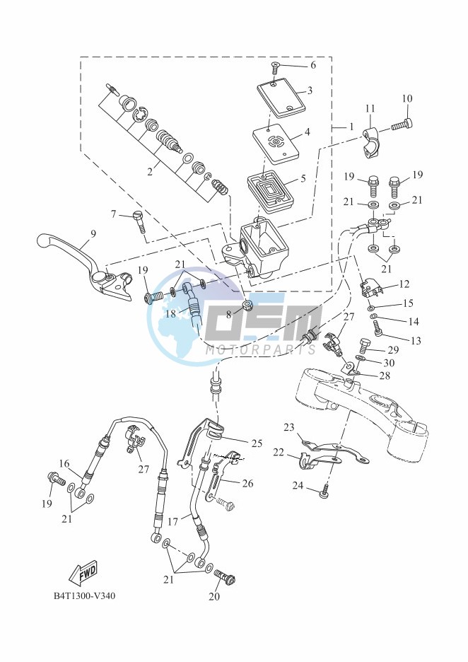 FRONT MASTER CYLINDER