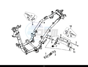 ALLO 50 (25 KM/H) (AJ05WA-NL) (L8-M0) drawing FRAME BODY ENGINE MOUNT