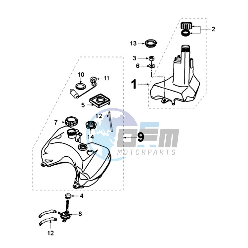 TANK AND FUEL PUMP