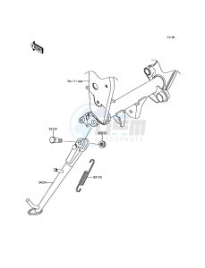 Z800 ABS ZR800BFF FR GB XX (EU ME A(FRICA) drawing Stand(s)