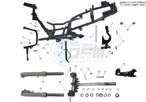 PACIFIC 125 drawing CHASSIS