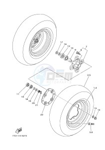 YFZ450R YFZ45YSXJ (BW29) drawing FRONT WHEEL