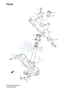 DR-Z250 (E28-E33) drawing STEERING STEM (E28)