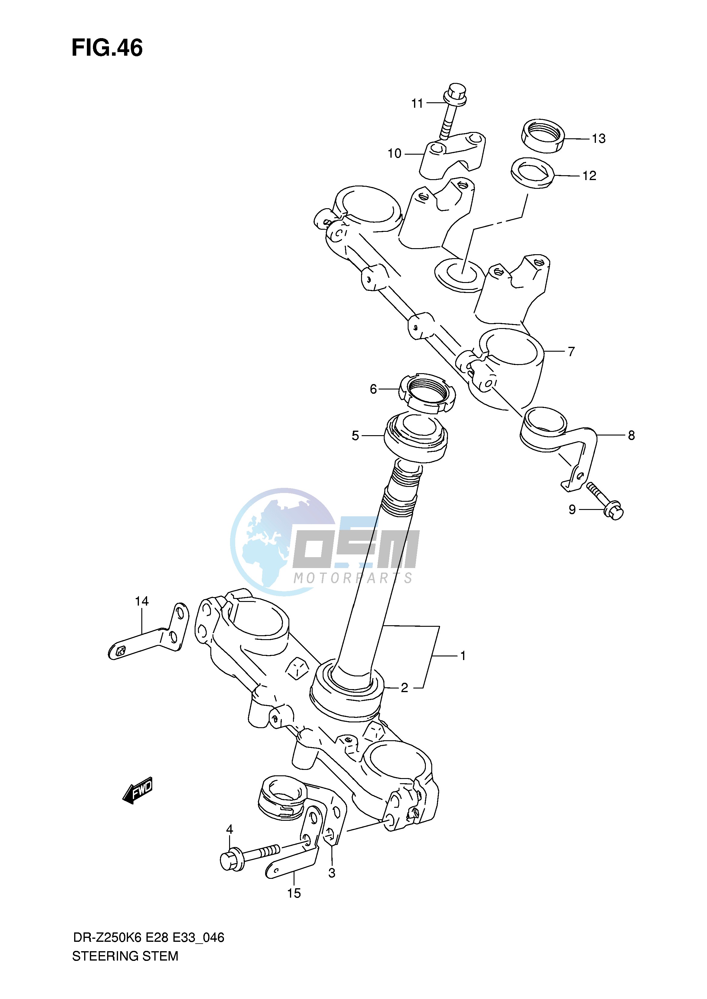 STEERING STEM (E28)