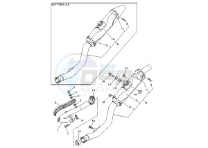 YZ F 250 drawing EXHAUST