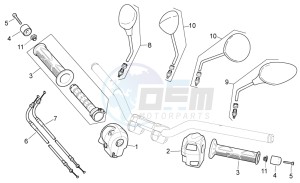 Pegaso Strada-Trail 650 ie drawing Controls II