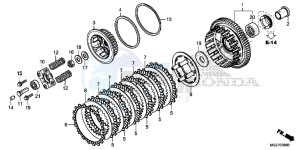 CB500XD CB500X Continue » UK - (E) drawing CLUTCH