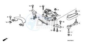 CBR600RRA BR - (BR) drawing STEERING DAMPER