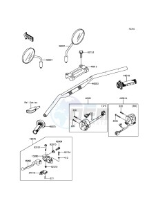 KLX250 KLX250SHF XX (EU ME A(FRICA) drawing Handlebar