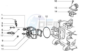 DNA 50 drawing Cylinder head - Induction pipe