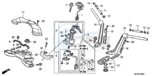 GL18009 NZ / AB NAV - (NZ / AB NAV) drawing HANDLE PIPE/TOP BRIDGE