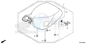 TRX500FM1E TRX500FM1 Europe Direct - (ED) drawing SEAT