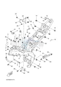 YZF-R125 R125 (5D78 5D78 5D78) drawing FRAME