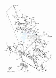 XSR900 MTM850 (BAED) drawing RADIATOR & HOSE