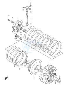 DR350 (E3) drawing CLUTCH