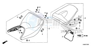 VFR800XF CrossRunner 2ED drawing SEAT