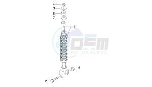 BOULEVARD - 100 CC 4T drawing REAR SHOCK ABSORBER